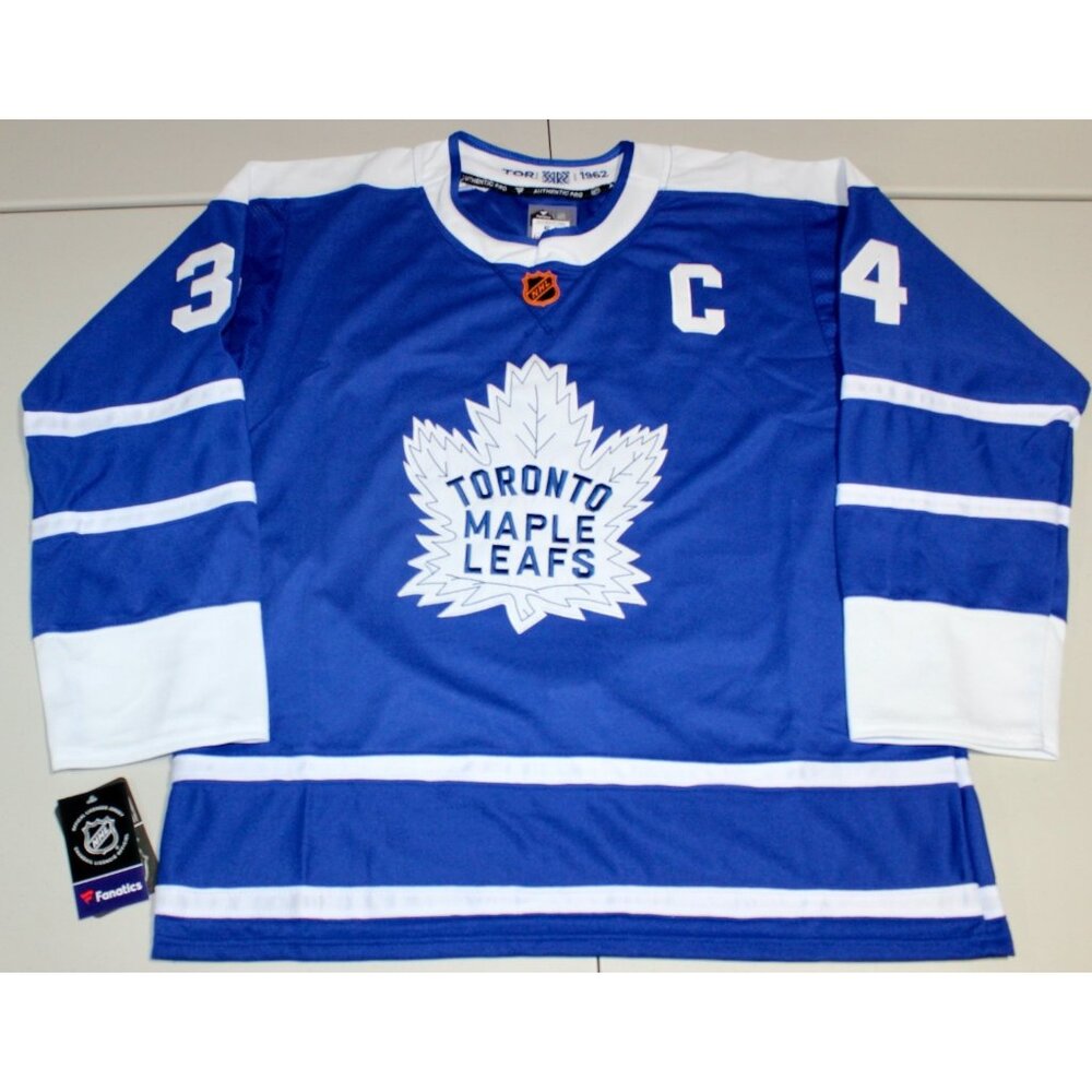 NHL Hockey Toronto Maple Leafs Auston Matthews #34 Sewn Jersey Sz: 54 XL NWT
